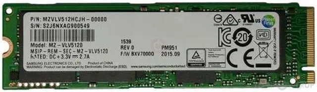Samsung PM951 512 GB Specs | TechPowerUp SSD Database