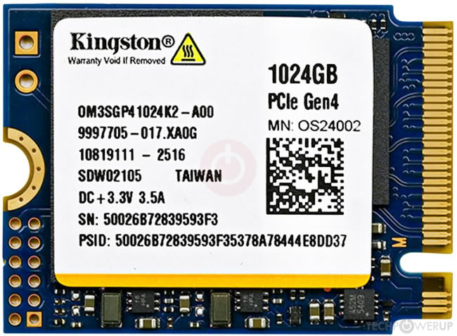 Kingston OM3SGP4 1 TB Specs | TechPowerUp SSD Database