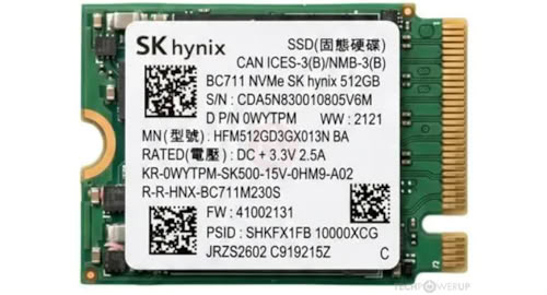 SK Hynix BC711 512 GB Specs | TechPowerUp SSD Database