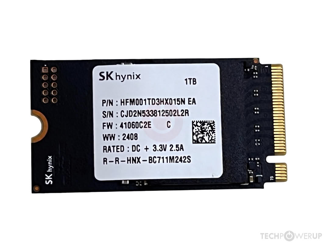 内蔵型SSD SK hynix BC711 1TB SSD 2230 NVMe SK Hynix BC711 1 TB Specs | TechPowerUp SSD Database