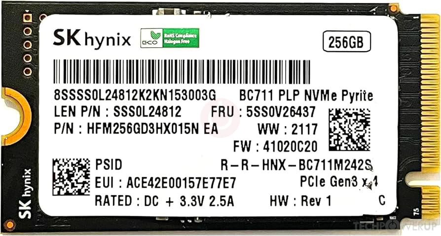 SK Hynix BC711 256 GB Specs | TechPowerUp SSD Database