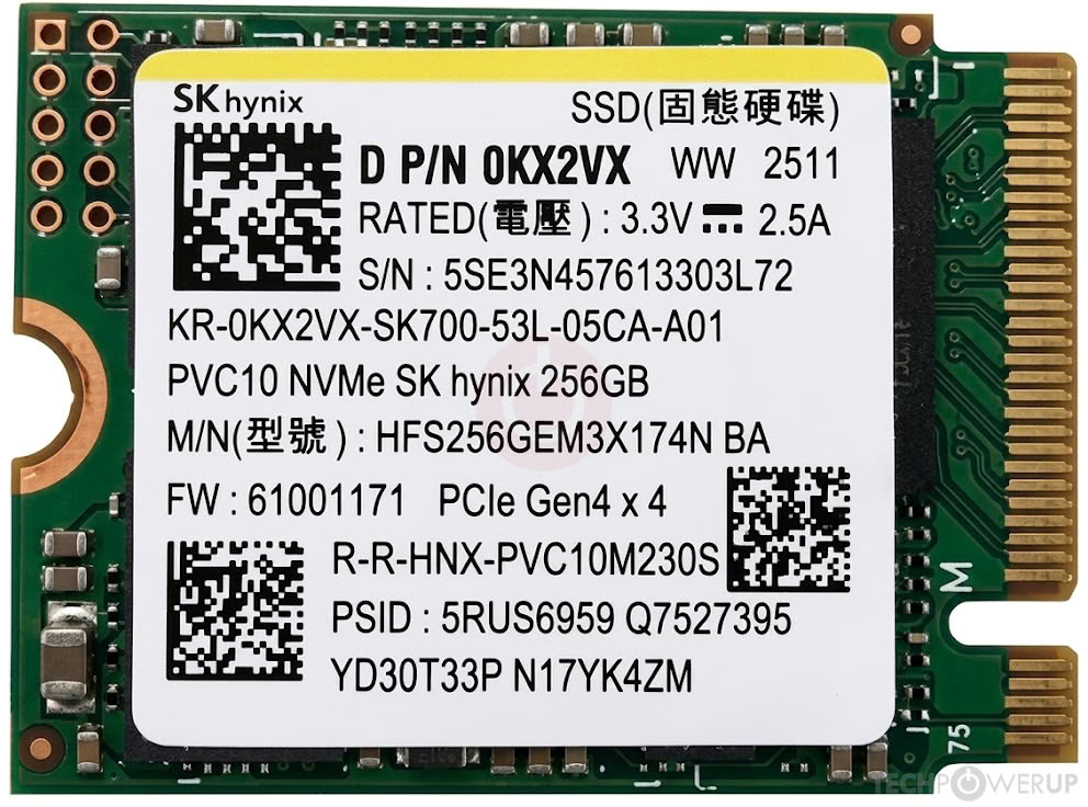 SK Hynix PVC10 256 GB Specs | TechPowerUp SSD Database