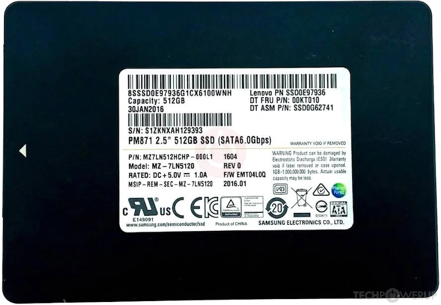 Samsung PM871b 512GB M.2 SSD 本体 Samsung PM871b 512 GB Specs | TechPowerUp SSD Database