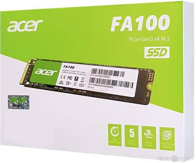 Acer FA100 2 TB Specs | TechPowerUp SSD Database